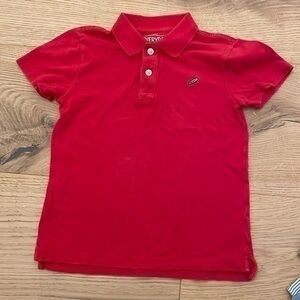 Boys Crewcuts Size 6-7 polo shirt red